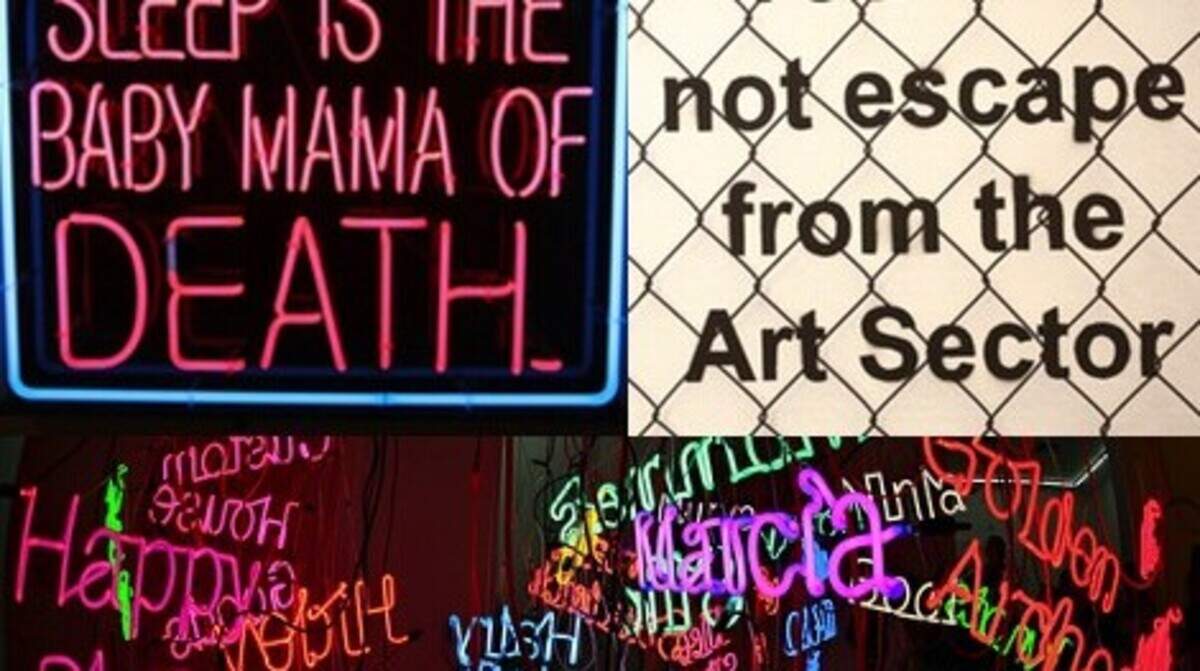 Art Signs during Art Basel Weekend. Photo: Tomas Loewy / Miami.com