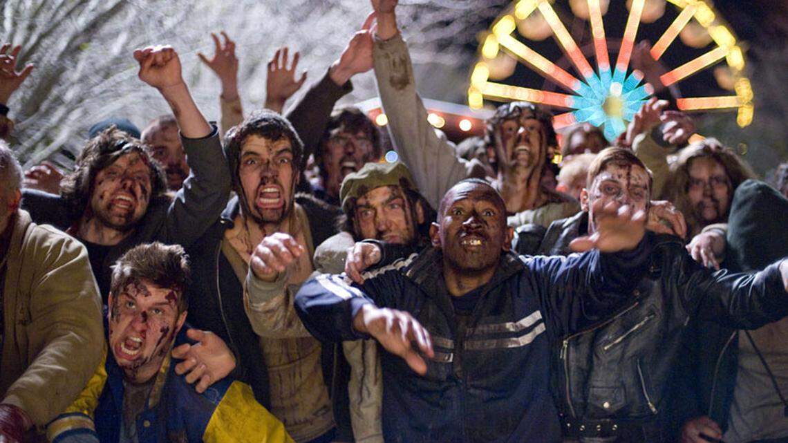 The United States is overrun by the flesh-eating undead as four normal people try to survive in Zombieland. COLUMBIA PICTURES