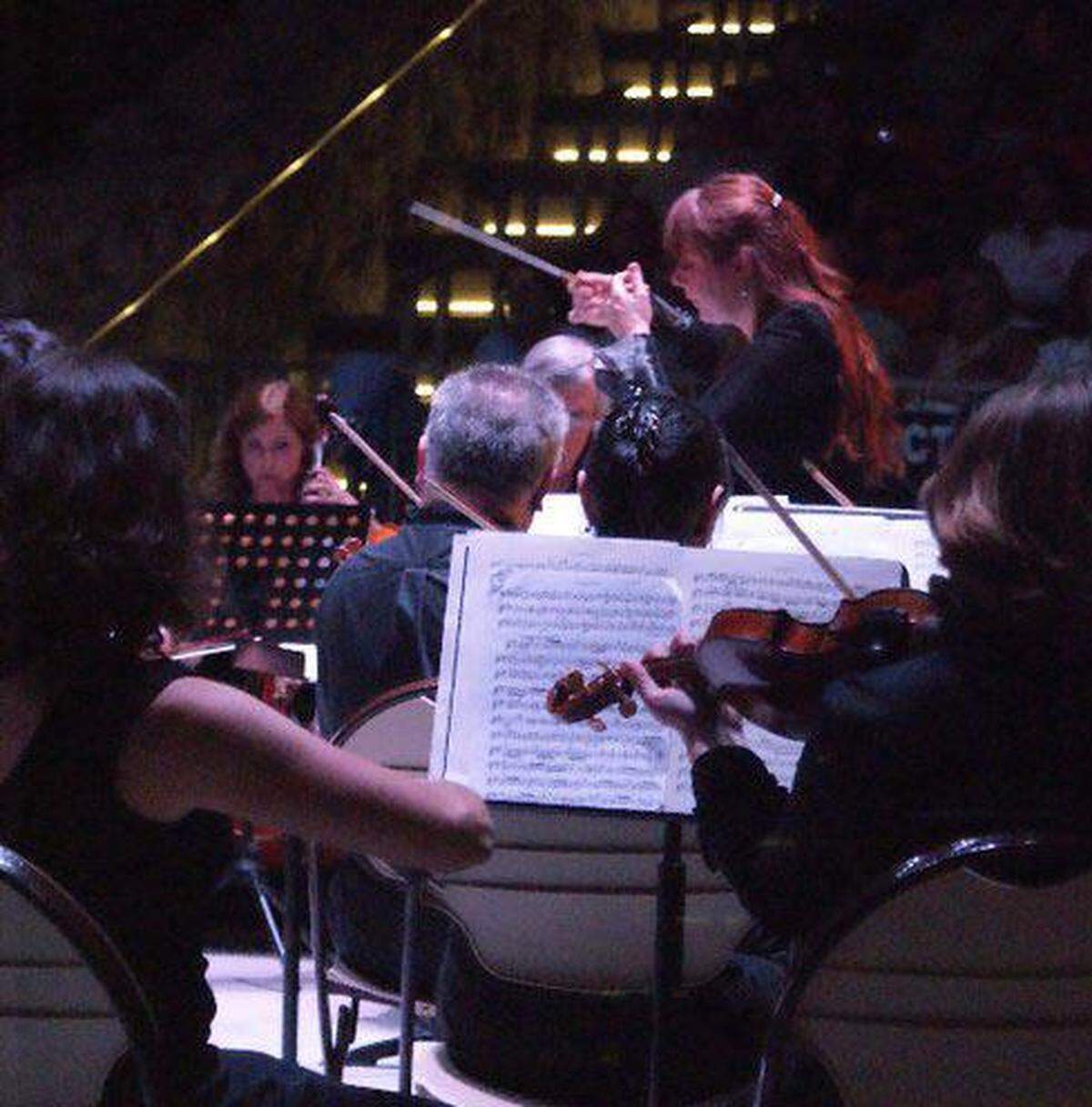 Elaine Rinaldi conducts Orchestra Miami on April 23.