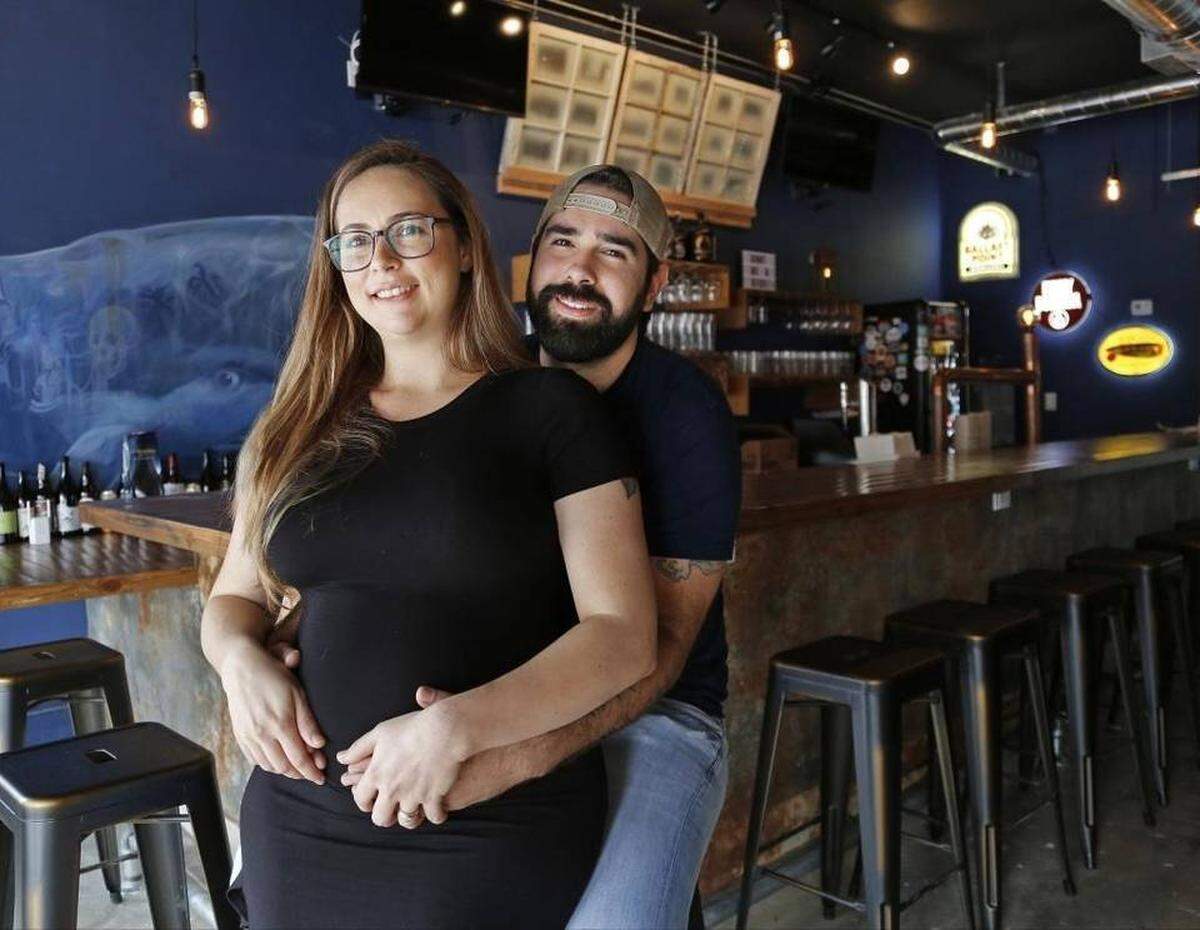 Cici Rodriquez and husband David, are future parents, and business owners of Union Beer Store on Calle Ocho which offers new beverage options in the historic neighborhood.