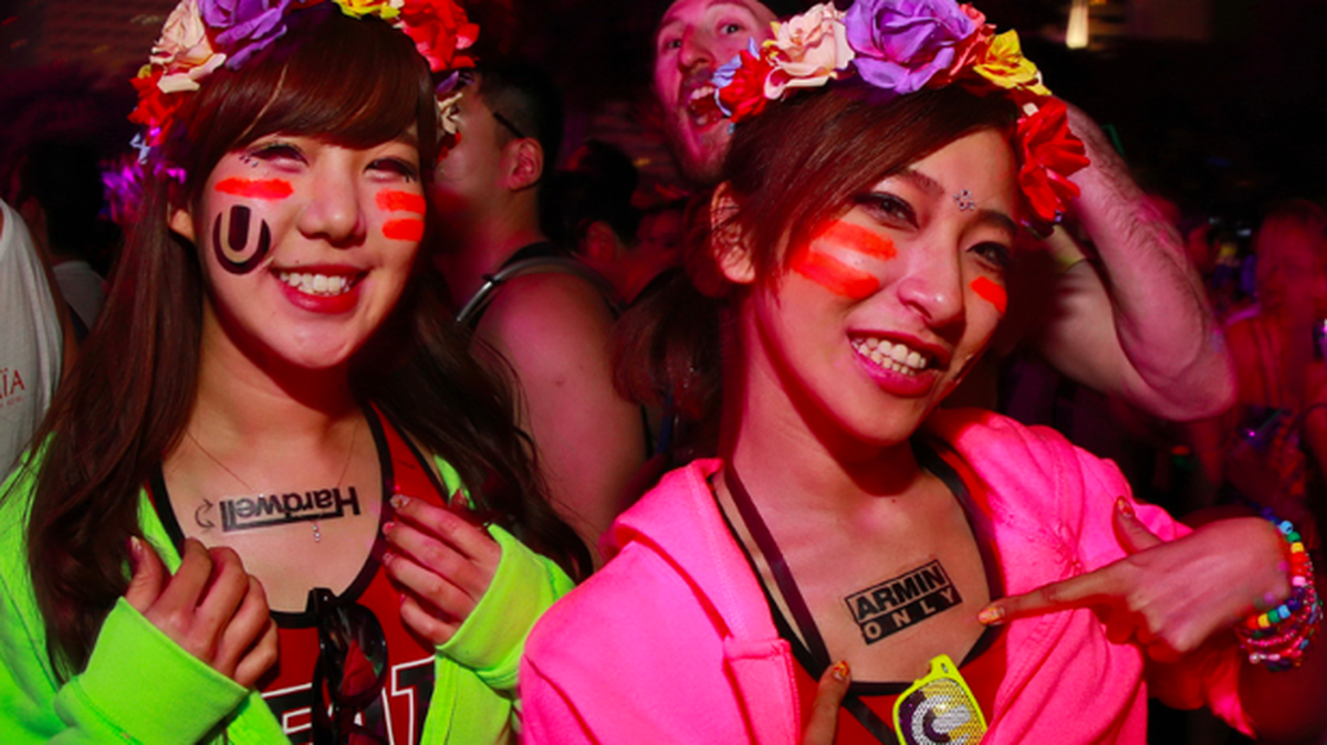 Revelers at Miami Music Week 2015.