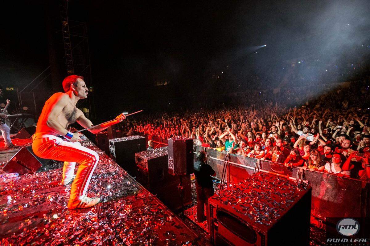 Sevilla, SPAIN — God Save The Queen performing live at Estadio La Cartuja in Sevilla, Saturday, Oct. 26, 2013.