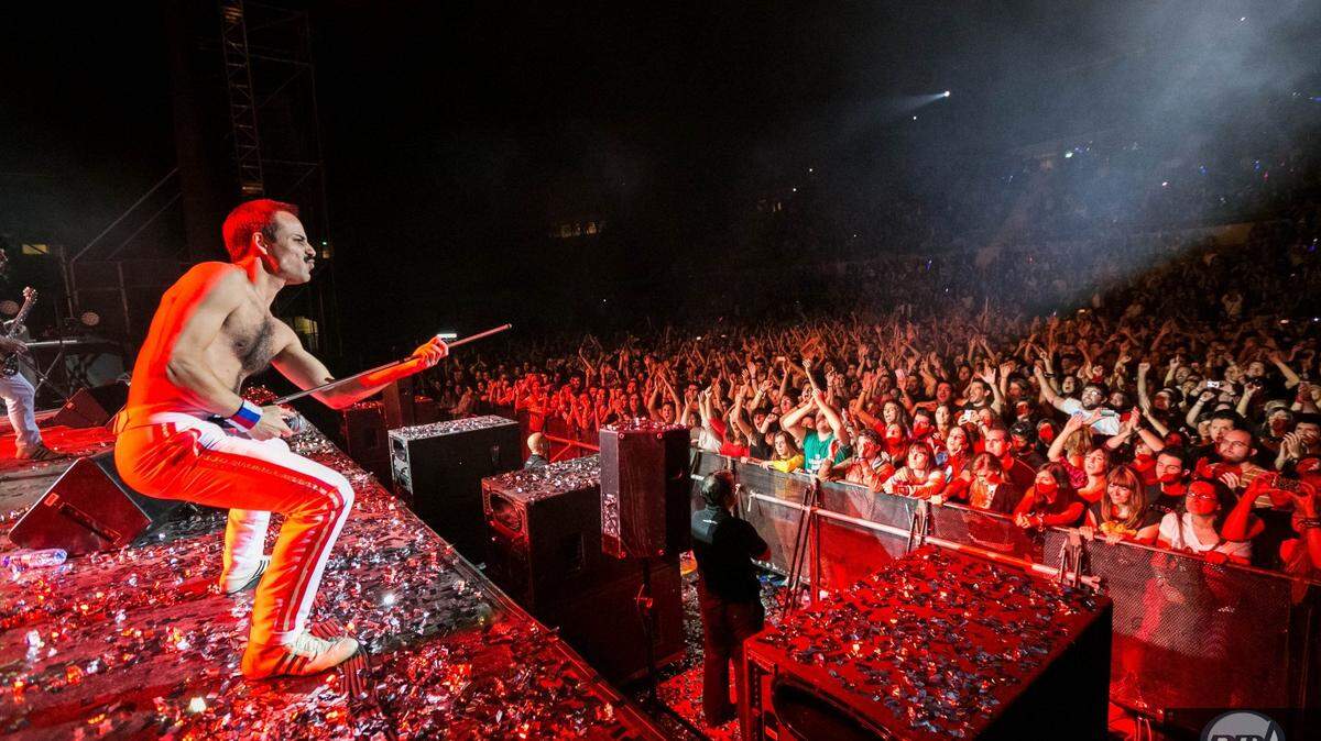 Sevilla, SPAIN — God Save The Queen performing live at Estadio La Cartuja in Sevilla, Saturday, Oct. 26, 2013.