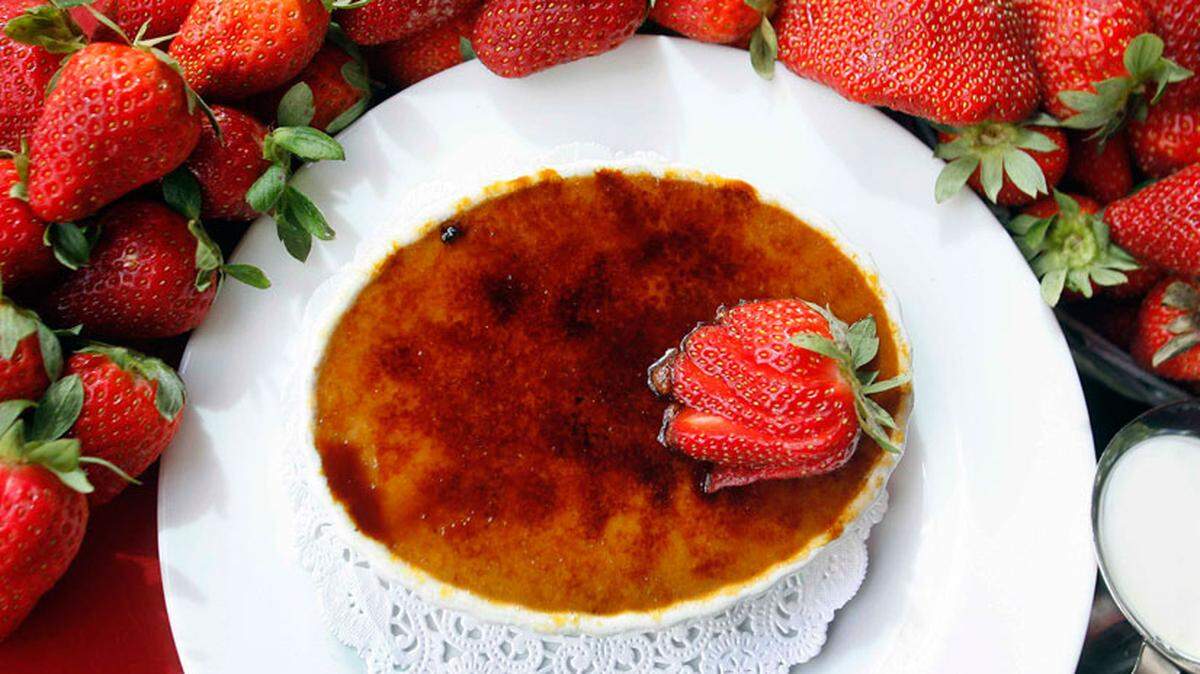 Dulce de Leche Creme Brulee en el Restaurante Novecento.Foto: Roberto Koltun.