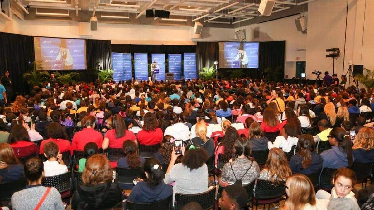 You won’t see a crowd this big in the Chapman Conference Center this year. Seating will be limited and spaced for social distancing.