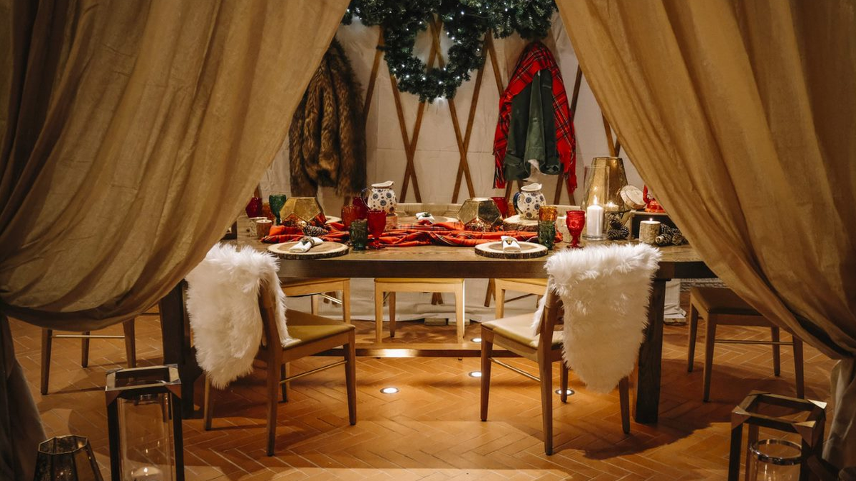 Pretend it's not 90 degrees out and enter a traditional Italian winter wonderland.