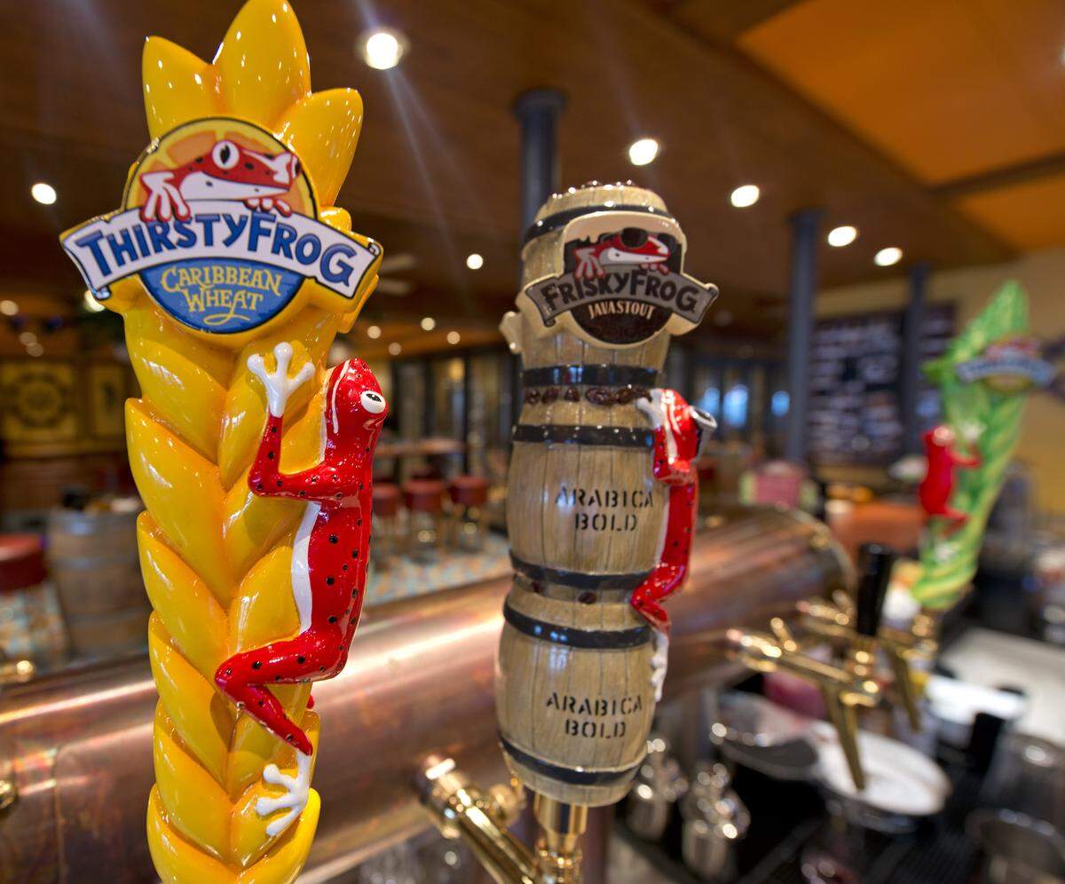 Thirsty Frog beers are brewed onboard the Carnival Vista, the largest and most innovative cruise vessel in Carnival Cruise Line's fleet. Photo by Andy Newman/Carnival Cruise Line