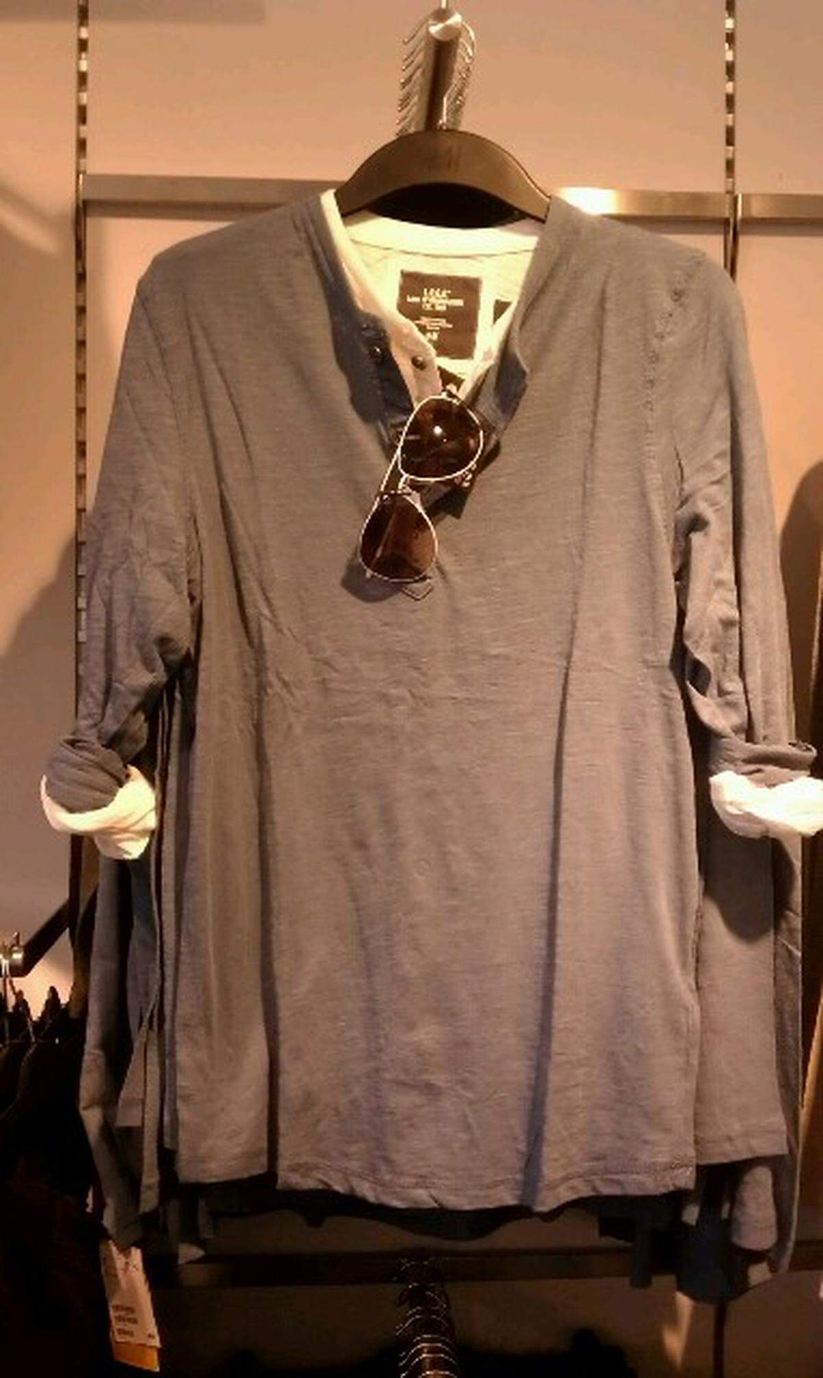 Mens apparel at the H&amp;M pop-up store on Miami Beach off Lincoln Road (1669 Meridian Ave., Miami Beach). For more info, go to: https://www.miami.com/hampm-pop-shop-opens-miami-beach-friday-june-1-article