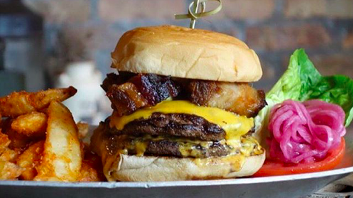 The Swine Burger from Swine Souther Table & Bar