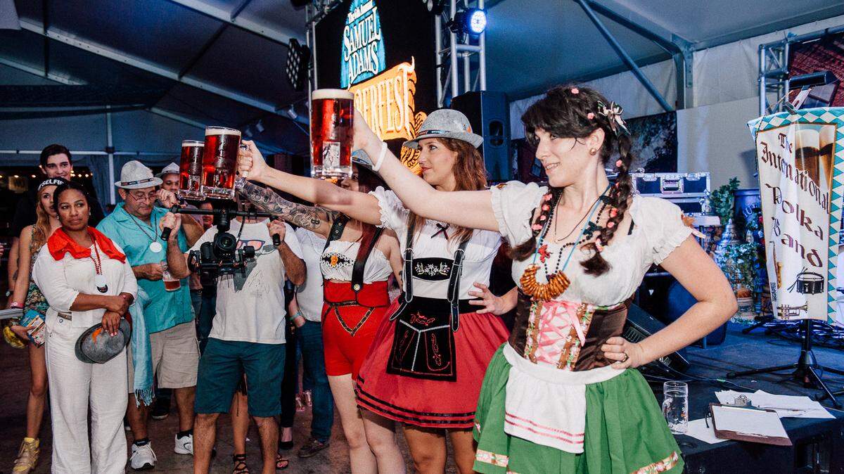 Raise your stein at Sam Adams Octoberfest in Miami.