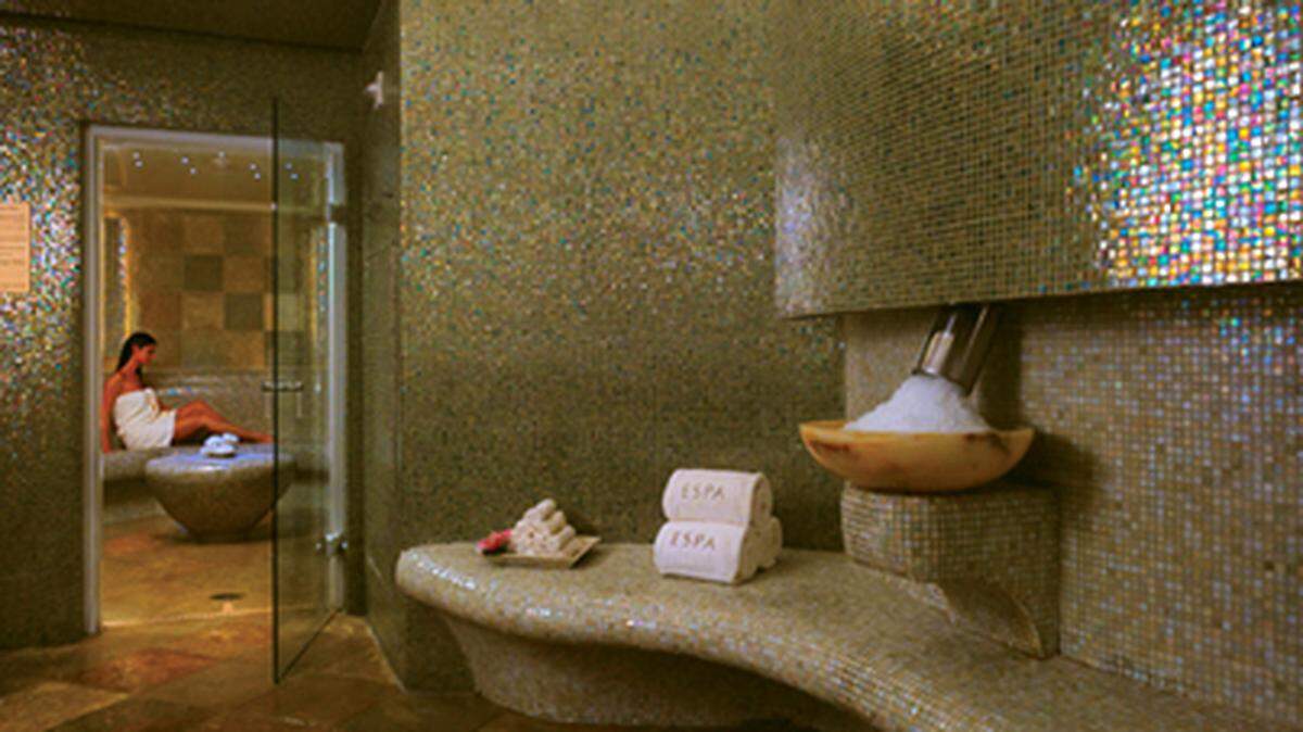 Espa Steam room. Acqualina Resort &amp; Spa. Photo: Corey Weiner.