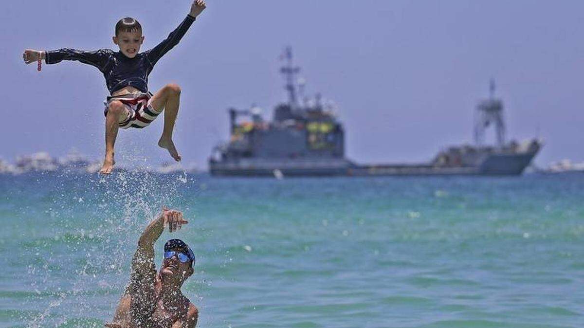 Having fun on Miami Beach for Memorial Day Weekend.