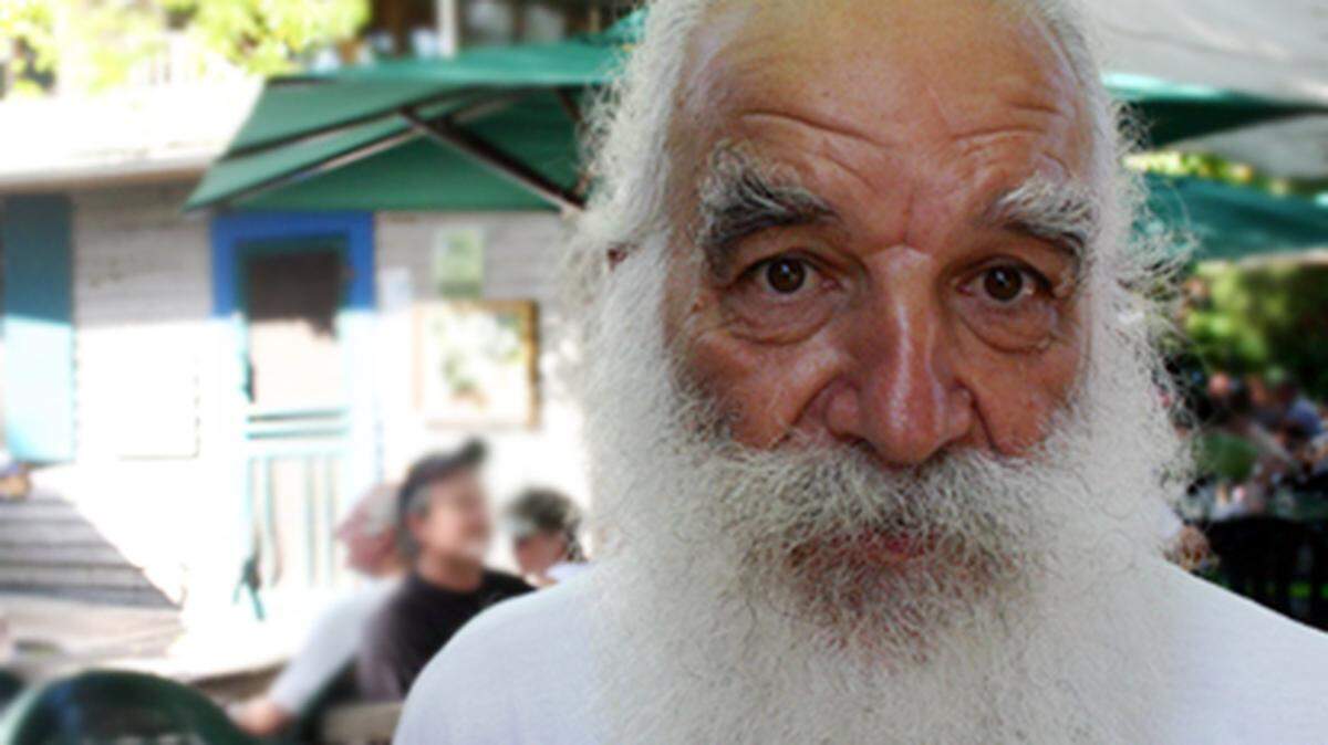 Artist and vagabond John Forte, a Blue Heaven fixture. Photo: Kyle Teal