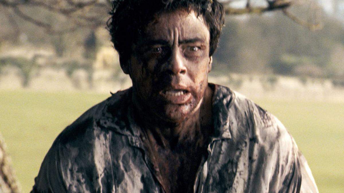 The usually vibrant Benicio Del Toro is a frightfully dull wolfman. UNIVERSAL PICTURES