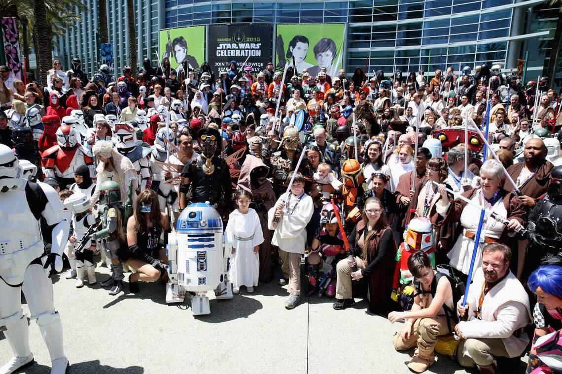 ANAHEIM, CA - APRIL 16:  Star Wars fans attend Star Wars Celebration 2015 on April 16, 2015 in Anaheim, California.  (Photo by Jesse Grant/Getty Images for Disney)