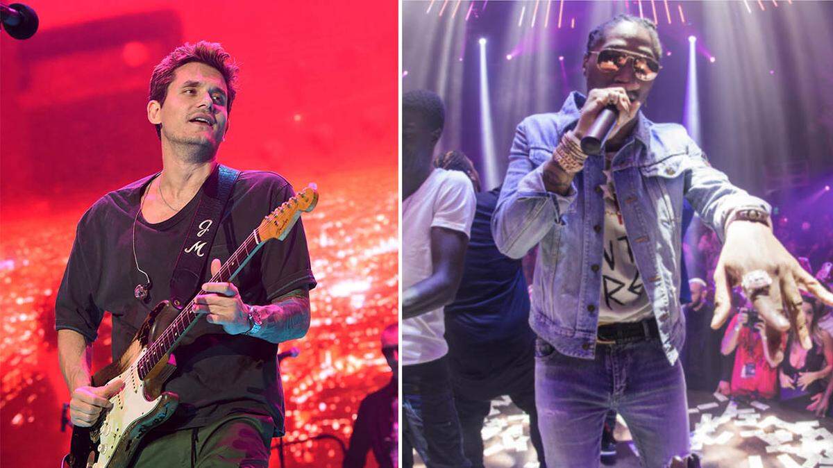 Singer John Mayer and Future will perform in separate South Florida concerts in August.