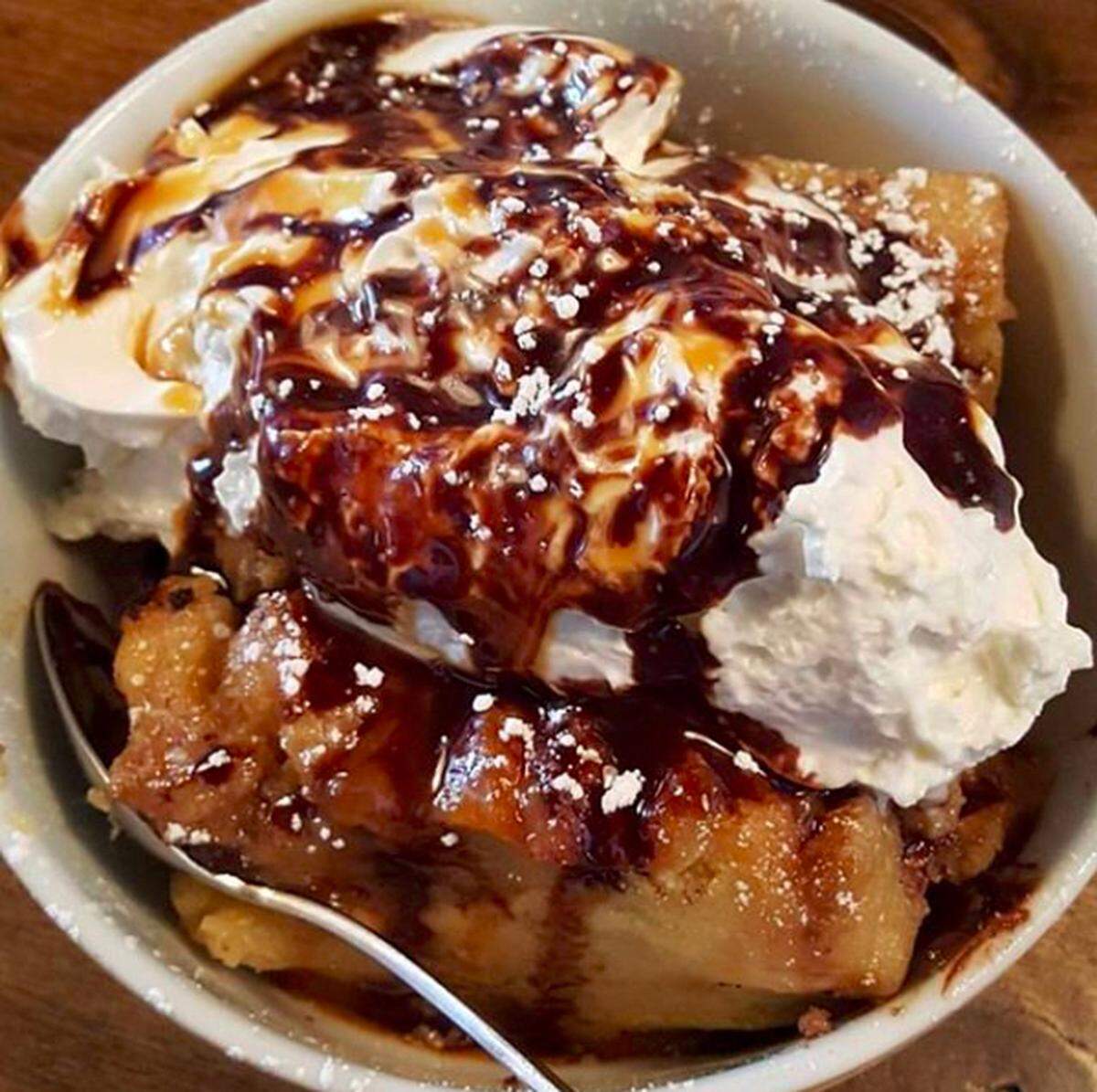 Banana Chocolate bread pudding is among the dessert options at Black Sheep.