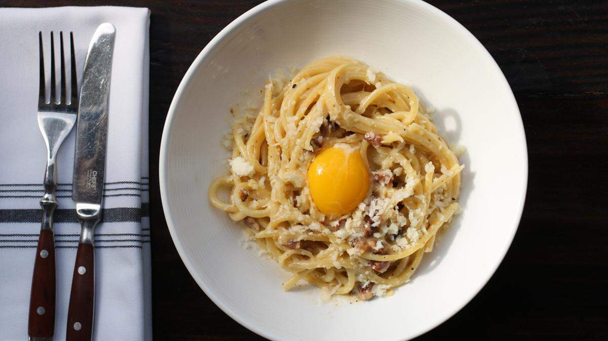 Fooq’s bucatini carbonara is among their offerings as Miami Spice adds brunch to its annual summer dining promotion.