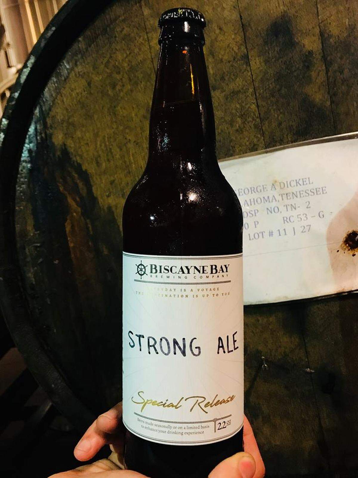 A bottle of the new Biscayne Bay Strong Ale. (Facebook)