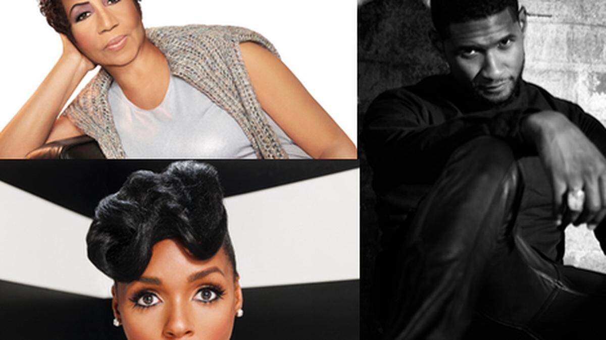 Aretha Franklin, Usher and Janelle Monae
