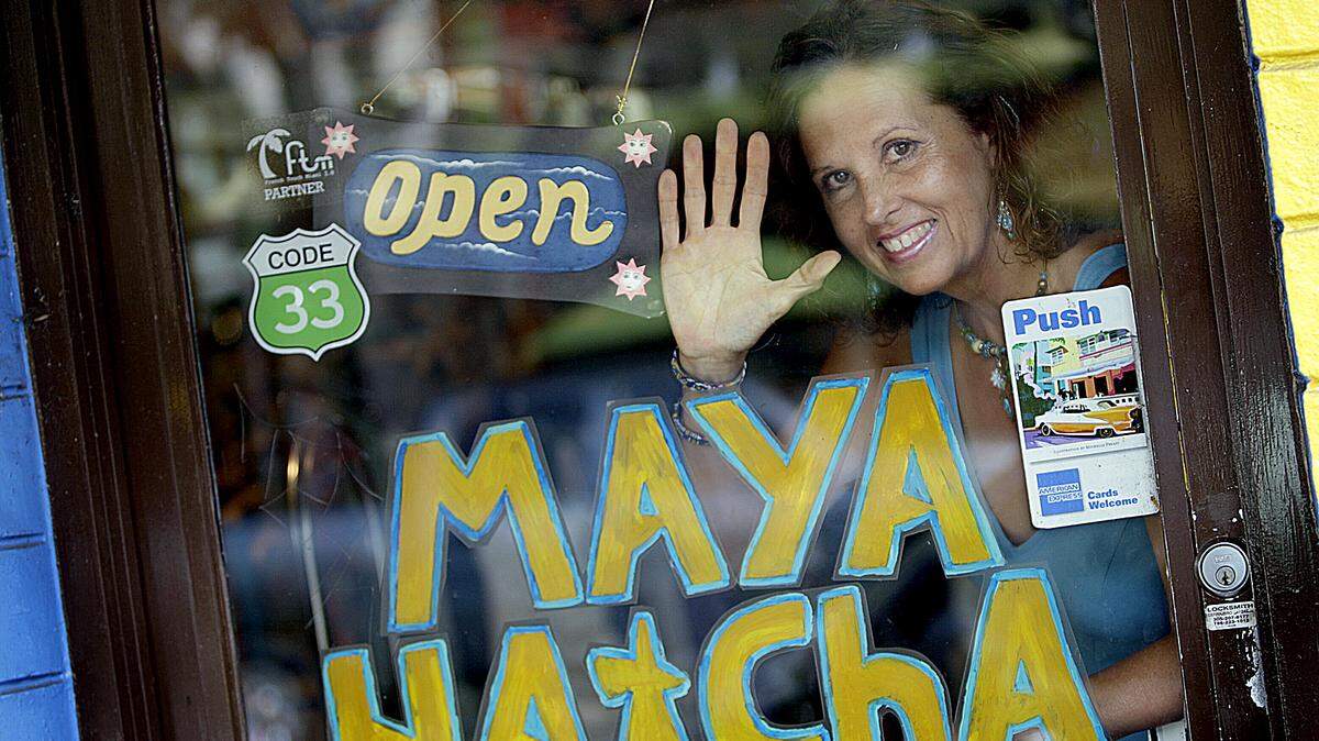 Maya Hatcha is an enduring ethnic boutique in Coconut Grove, run by Vivian Jordan since 1968.