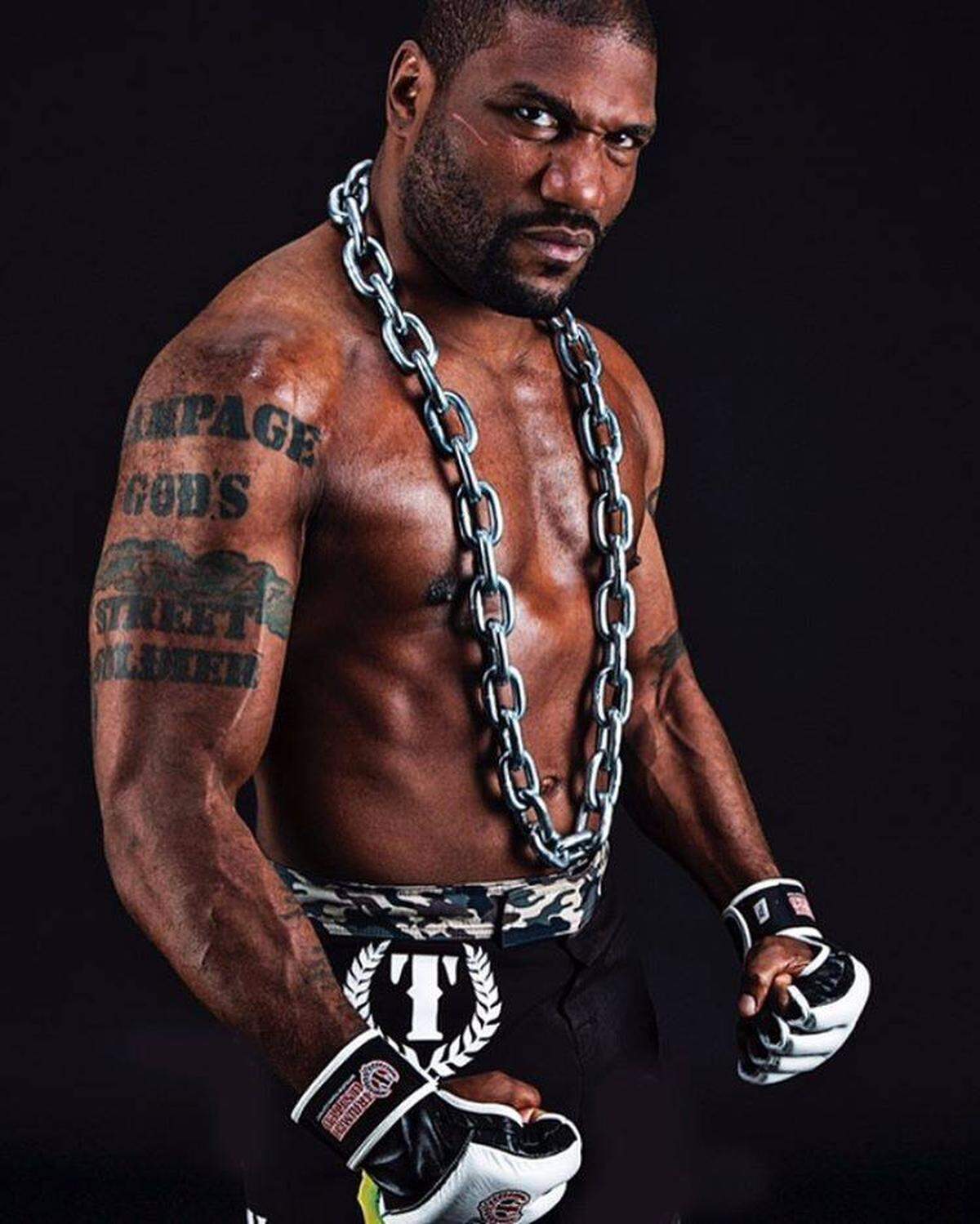 Quinton "Rampage" Jackson does battle with Den Henderson on Nov. 19. (Facebook)