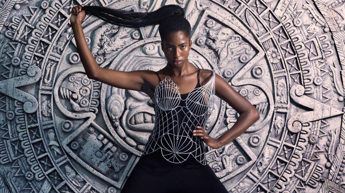 A unique fashion piece by Carla Cid de Diego. See more at the Zenith Art &amp; Fashion Wynwood Experience.
