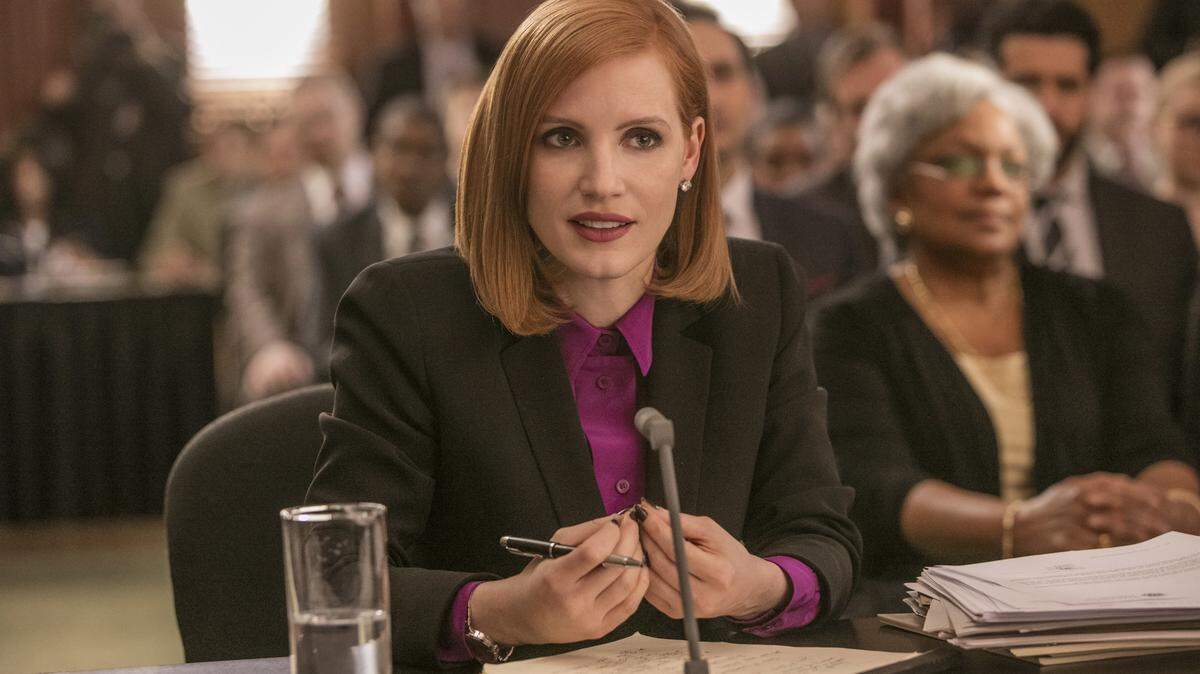 Jessica Chastain stars in  'Miss Sloane.'

Photo Credit: Kerry Hayes
© 2016 EuropaCorp Ð France 2 Cinema