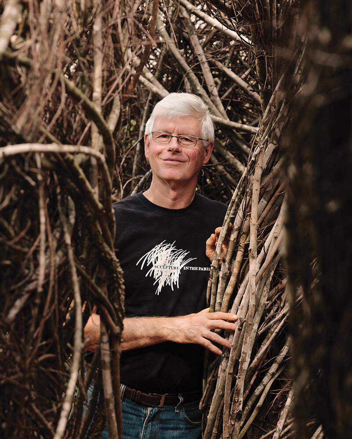 Artist Patrick Dougherty who created Stickwork, now permanently on display at Pinecrest Gardens. (Handout)