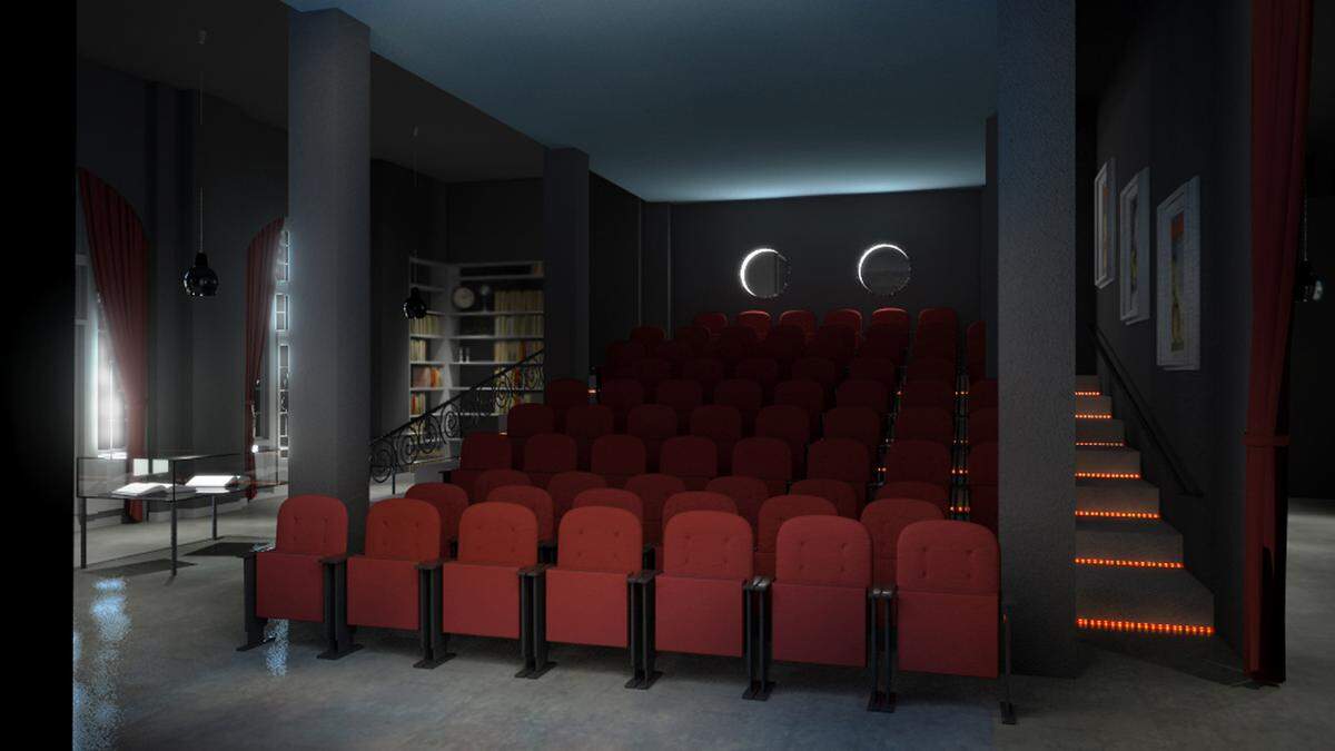 Miami Beach Cinematheque’s move to Miami Beach City Hall summer 2010. MBC Founder and Executive Director Dana Keith. Architect: Scott Weinkle. Interior designer: Jeffrey Barone of Bonafida Design. www.MBCinema.com