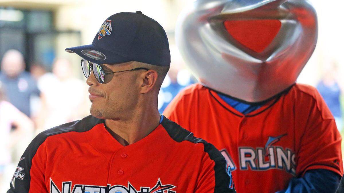 MLB All-Star Giancarlo and Billt the Marlin