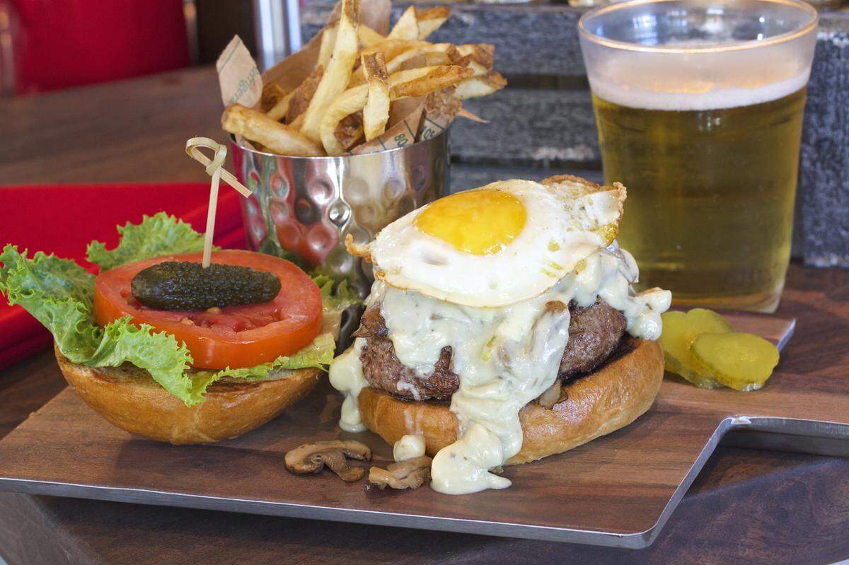 The Dad Bod burger at B Square, Bugers, Booze &amp; Chops. (Handout)