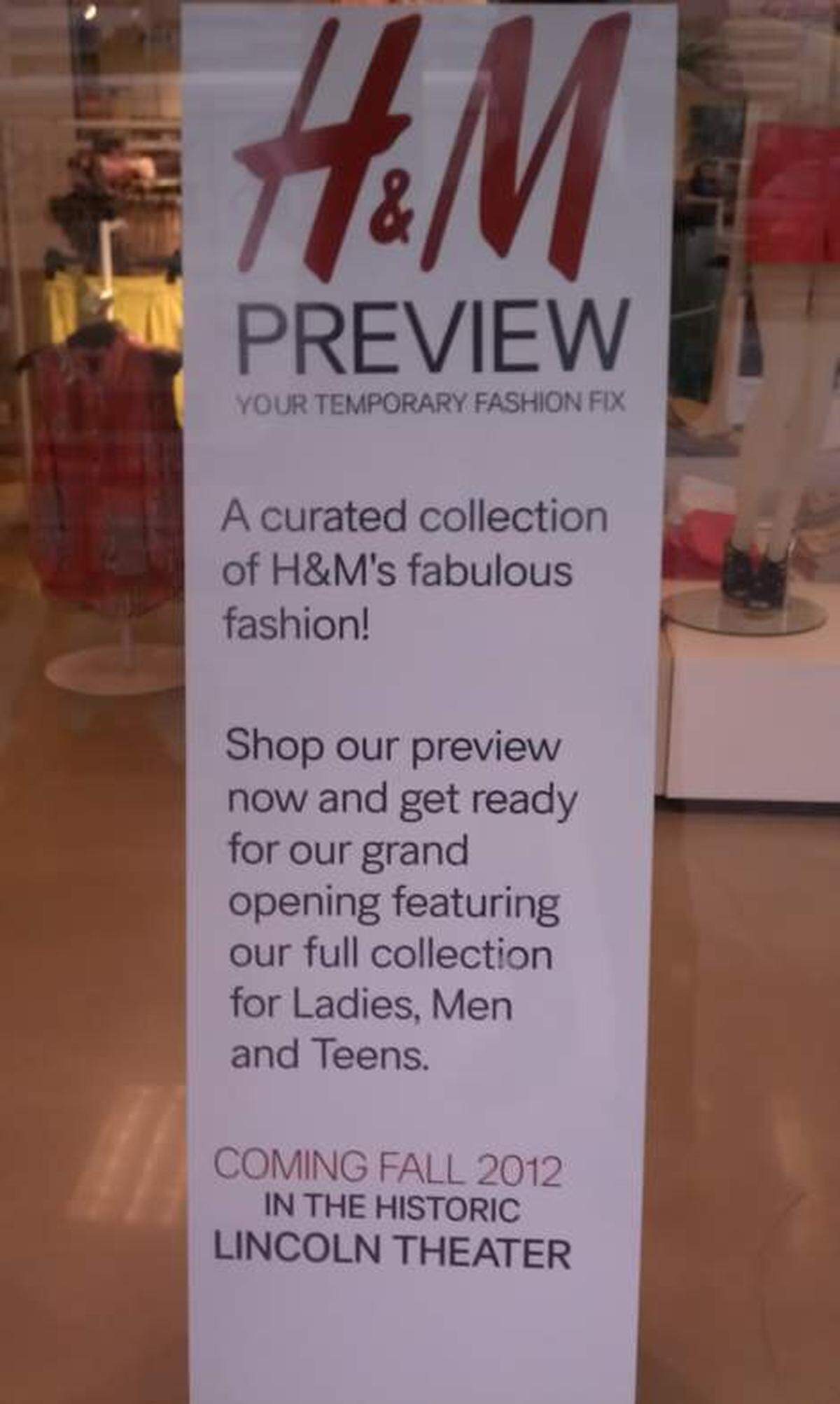 The H&amp;M pop-up store on Miami Beach off Lincoln Road (1669 Meridian Ave., Miami Beach). For more info, go to: https://www.miami.com/hampm-pop-shop-opens-miami-beach-friday-june-1-article