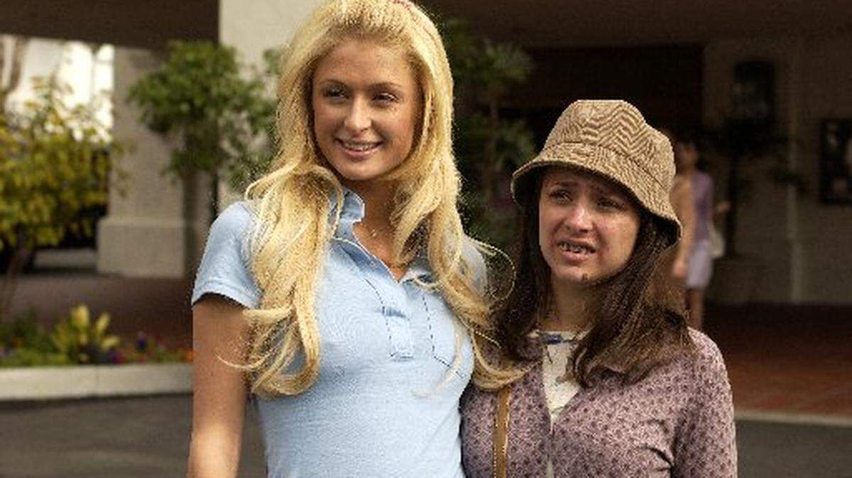 Paris Hilton's the randy goose, Christine Lakin her ugly duckling pal due for an extreme makeover.