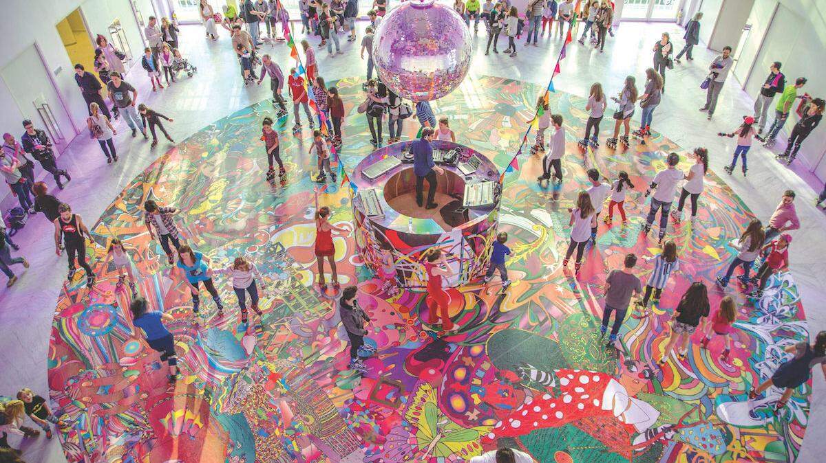 Relive the glory days of roller skating at Faena Forum.