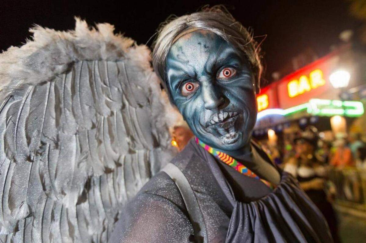 There are demons everywhere on Duval Street during Fantasy Fest.