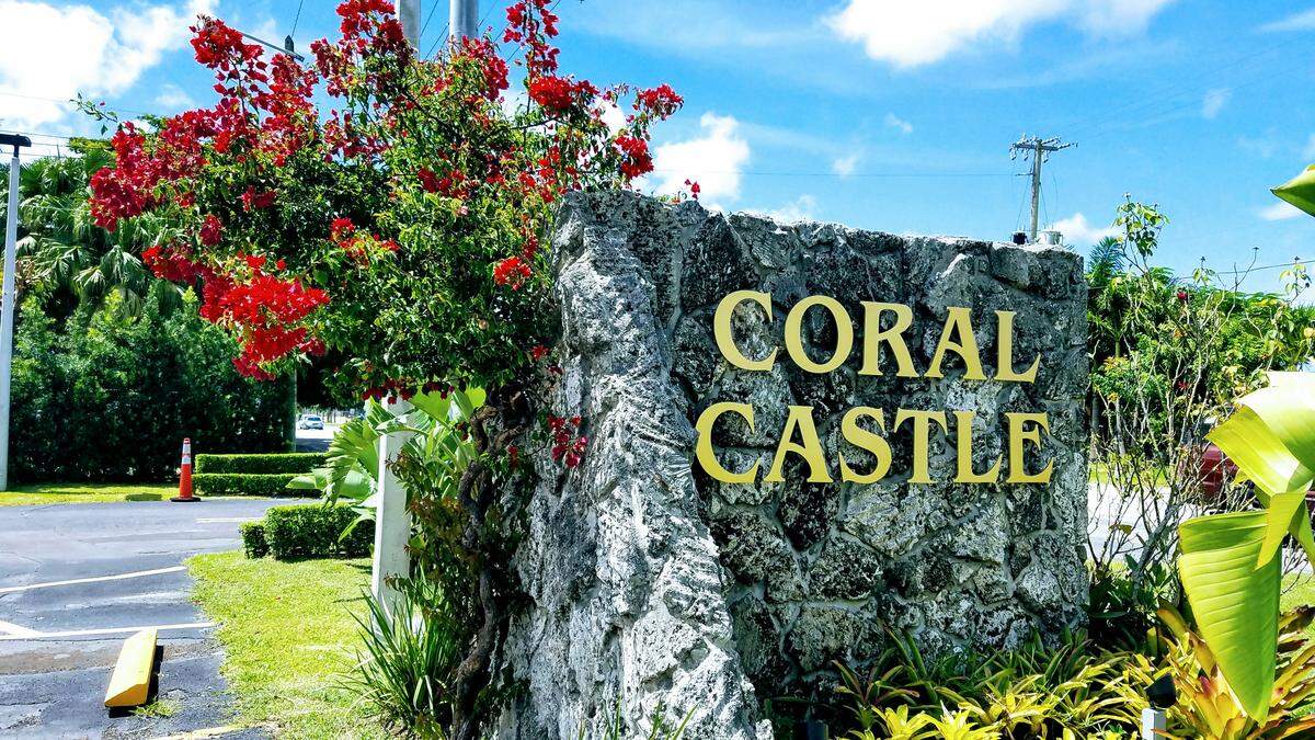 Coral Castle entrance in South Miami-Dade.