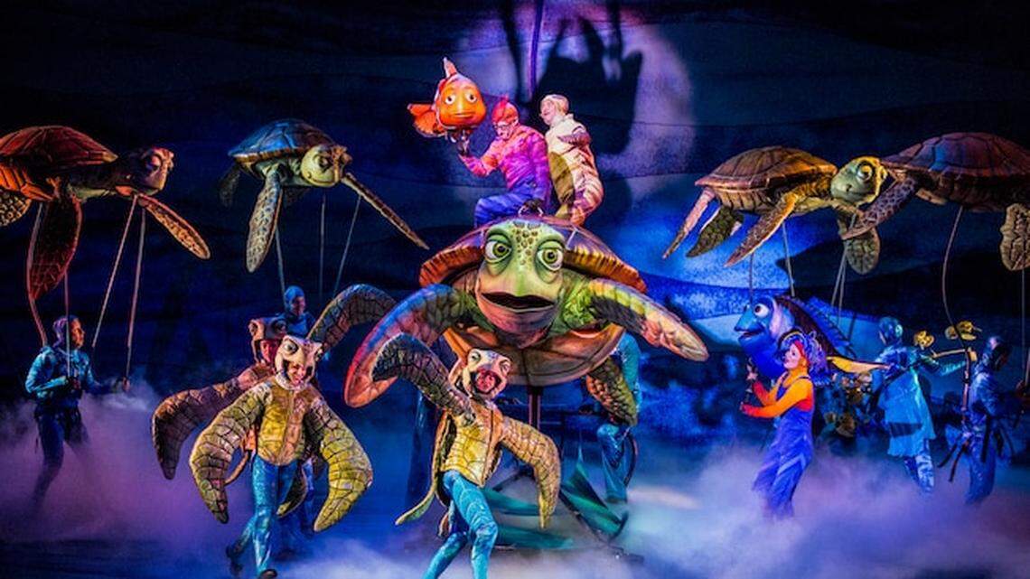 'Finding Nemo, The Musical' is one of the few spots in Animal Kingdom where you can bask in some air conditioning.