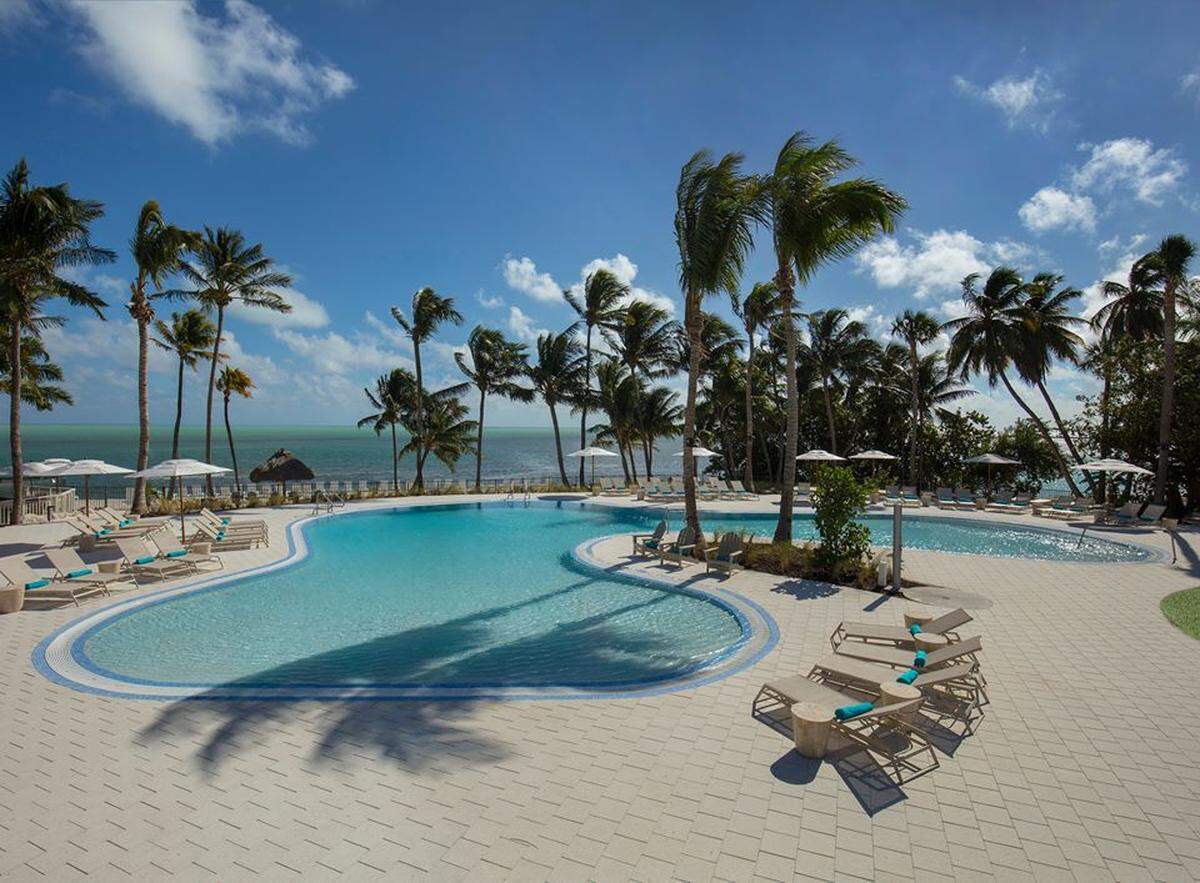 The swimming pool at Amara Cay Resort.