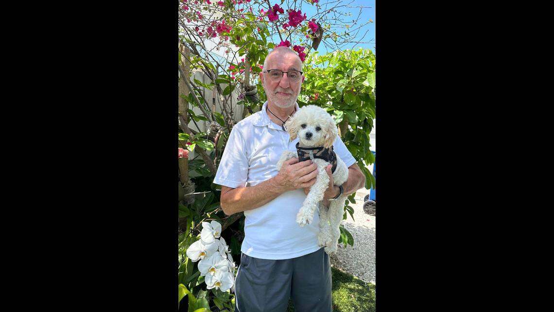 A dog’s adoption didn’t work out — but now he’s “where he belongs.”