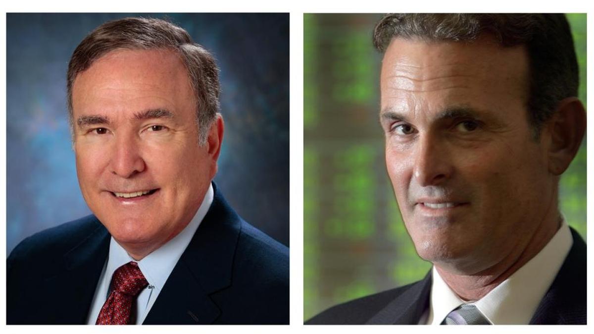 Richard Fain, left, of chairman and CEO of Royal Caribbean Ltd.; right, Stuart Miller, CEO of Lennar.