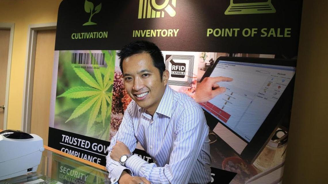 Patrick Vo is CEO of BioTrackTHC in Fort Lauderdale. The company developed software for the cannibas industry and has both business and government clients.