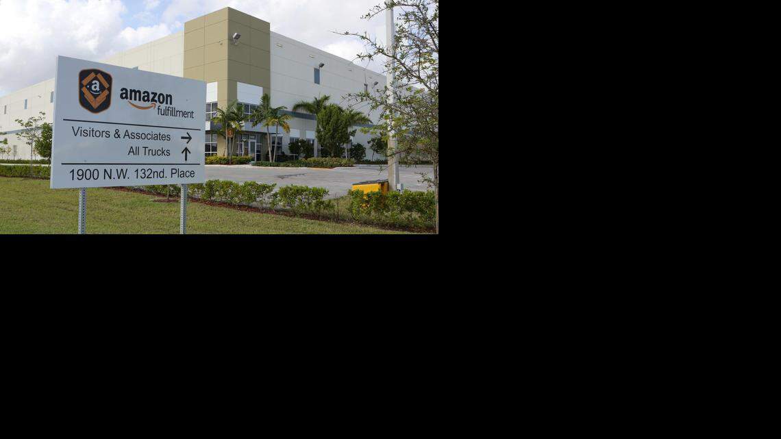 
This is the new location that Amazon is leasing as it aims to expedite deliveries at 1900 NW 132nd Place west of Doral.
