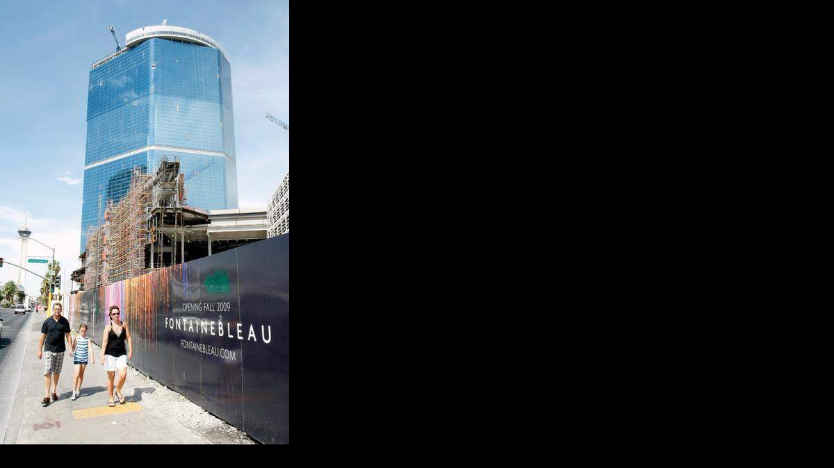 
The Fontainebleau Las Vegas, shown in this 2009 file photo, was never finished. The casino-resort developer and two of its affiliates filed bankruptcy protection in 2009. 
