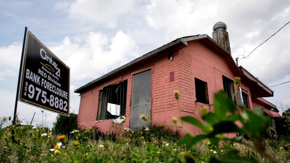 This house on NW 70th Street in Miami was in foreclosure in June 2008.