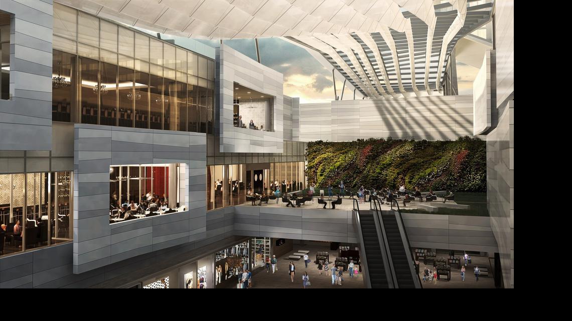 
A rendering of the garden level at Brickell City Centre’s mall
