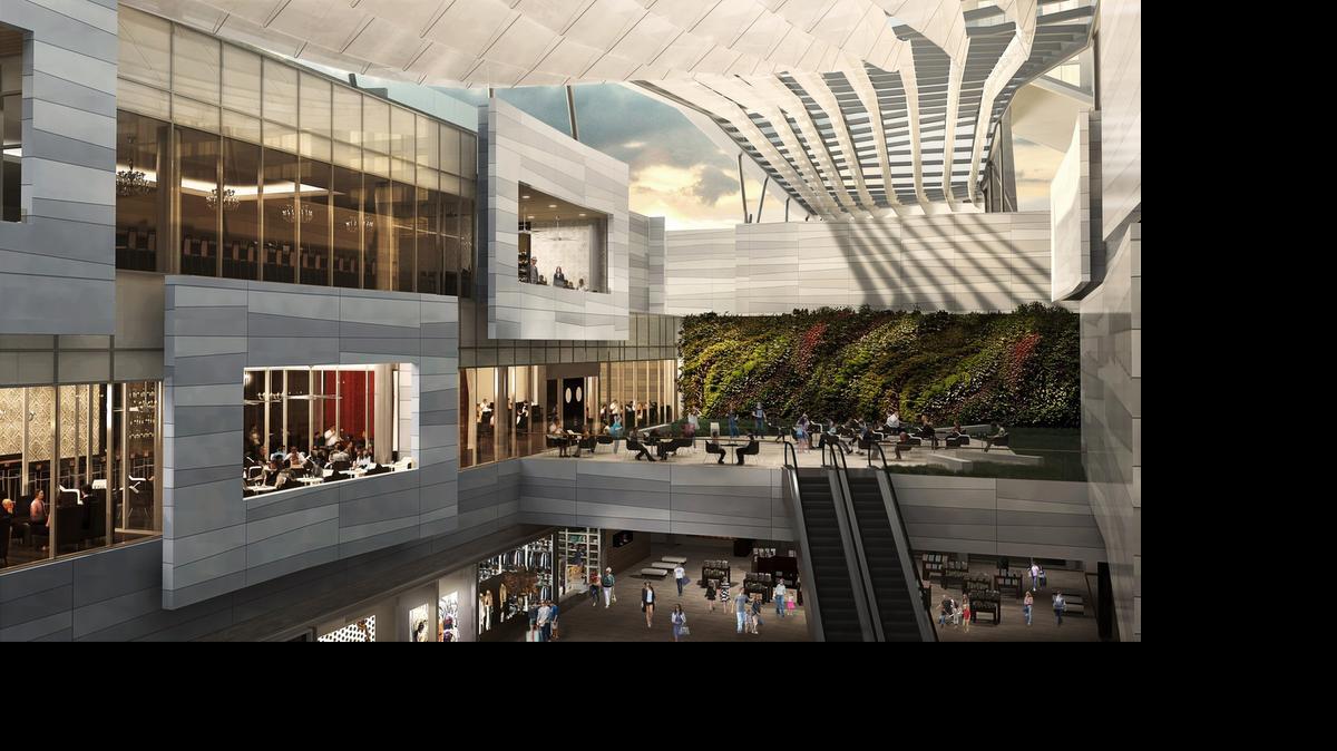
A rendering of the garden level at Brickell City Centre’s mall
