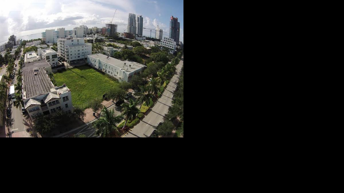 
The empty parcel of land in South Beach that sold for $8.25 million on Wednesday.
