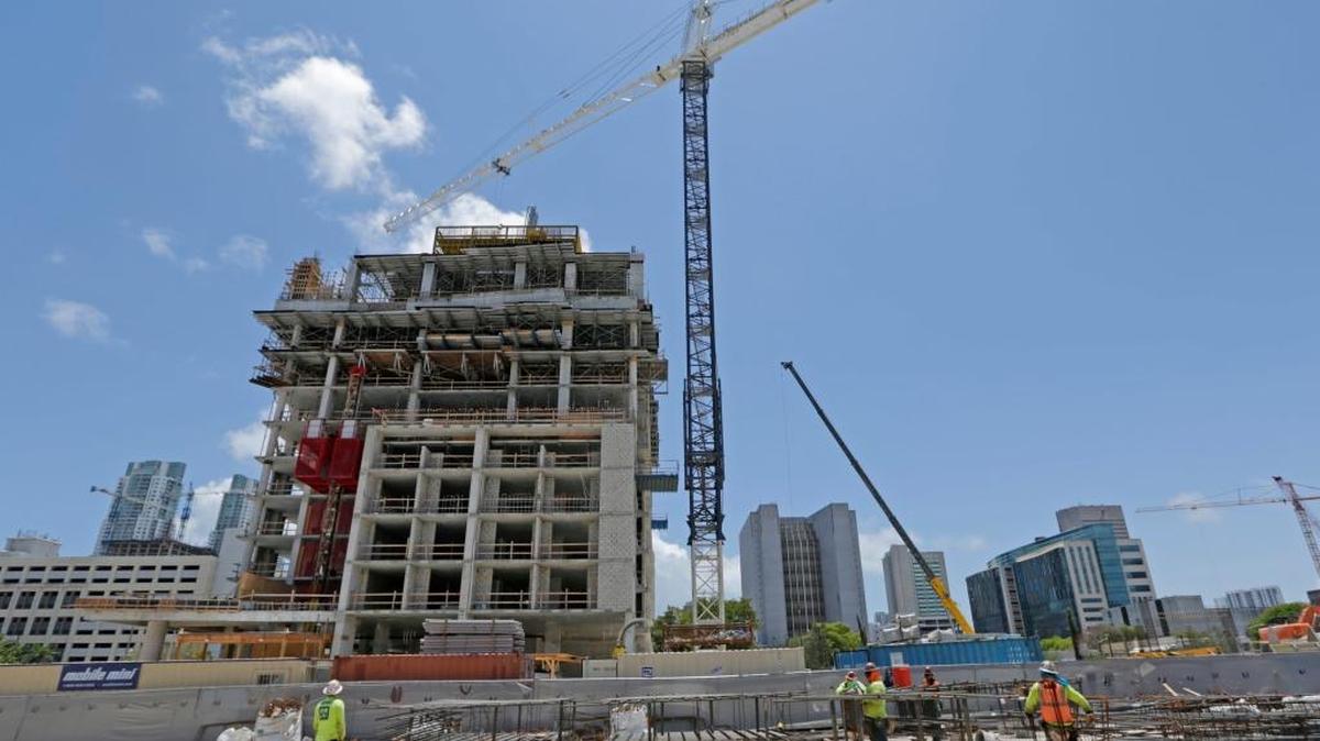 Construction jobs remain plentiful in Miami-Dade’s tight job market.
