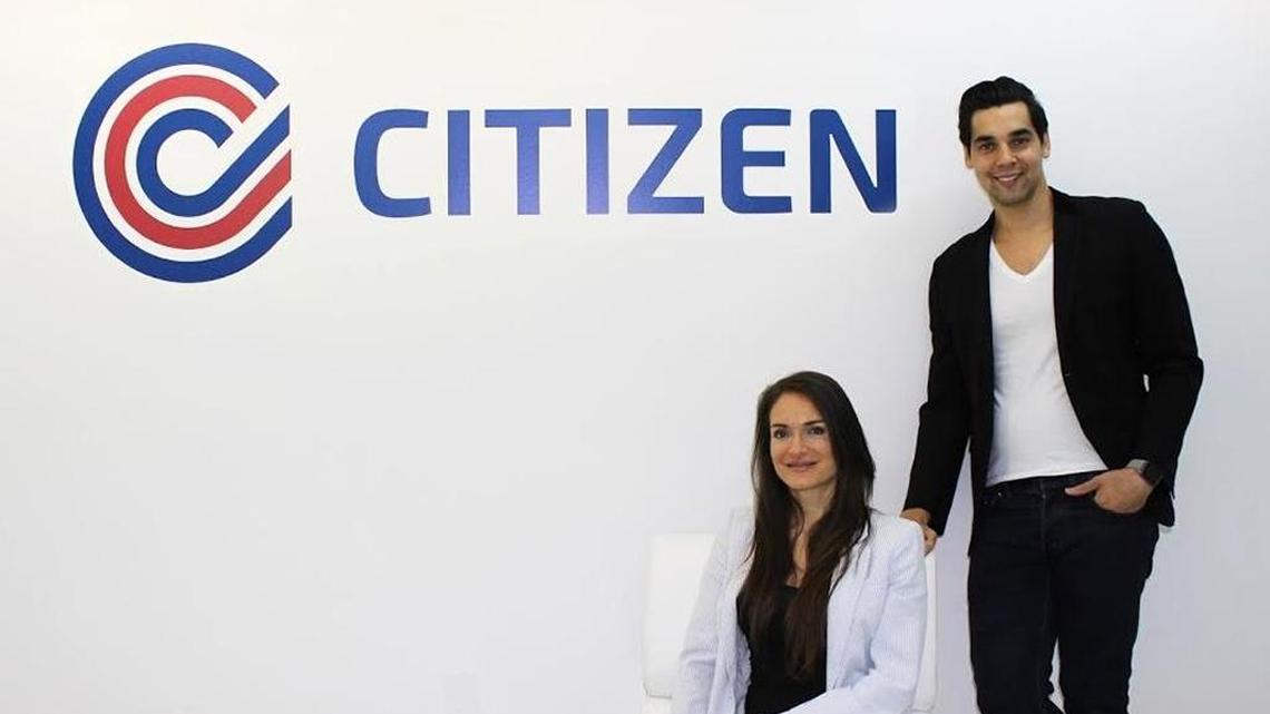 Miami-based Citizen’s co-founders Guillaume Lellouche, CEO, and Katie D’Amore, CAO. They were selected as Endeavor Entrepreneurs in May.